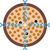 均一なメラニン分解イメージ